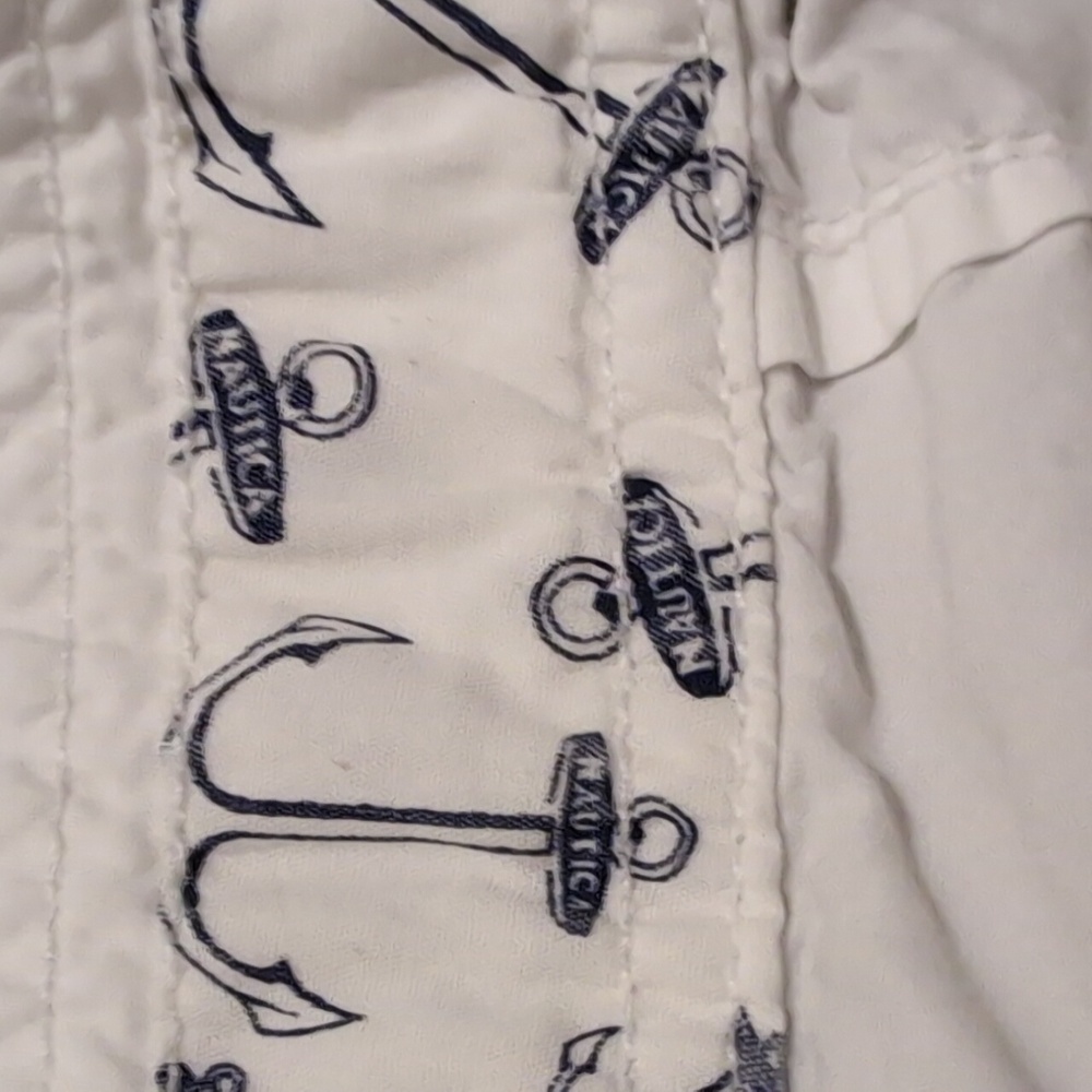 Nautica Beach Women's White Anchor Shorts – Size 6 (100% Cotton) - Picture 5 of 6
